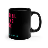 Black Girl Morning Coffee 11oz Black Mug
