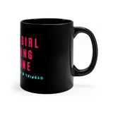 Black Girl Morning Routine 11oz Black Mug