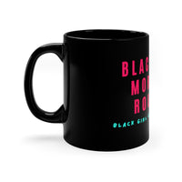 Black Girl Morning Routine 11oz Black Mug